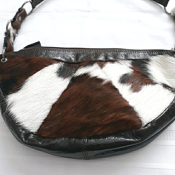 Cowhide Shoulder Purse - Picture 3 of 14